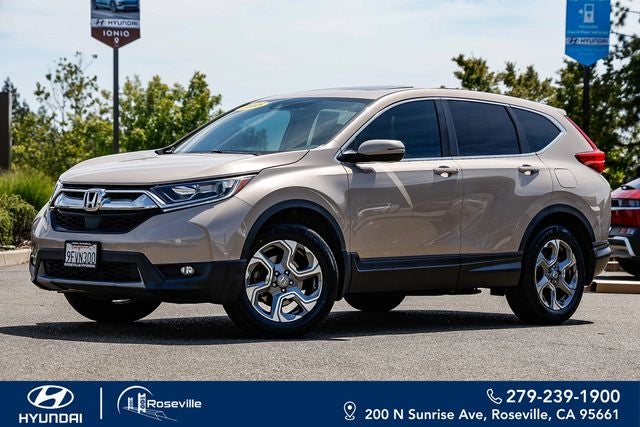 2018 Honda CR-V EX-L in Sandstorm Metallic — front three-quarter view