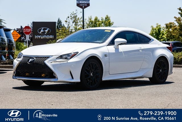 2017 Lexus RC 350 in Ultra White — front three-quarter view